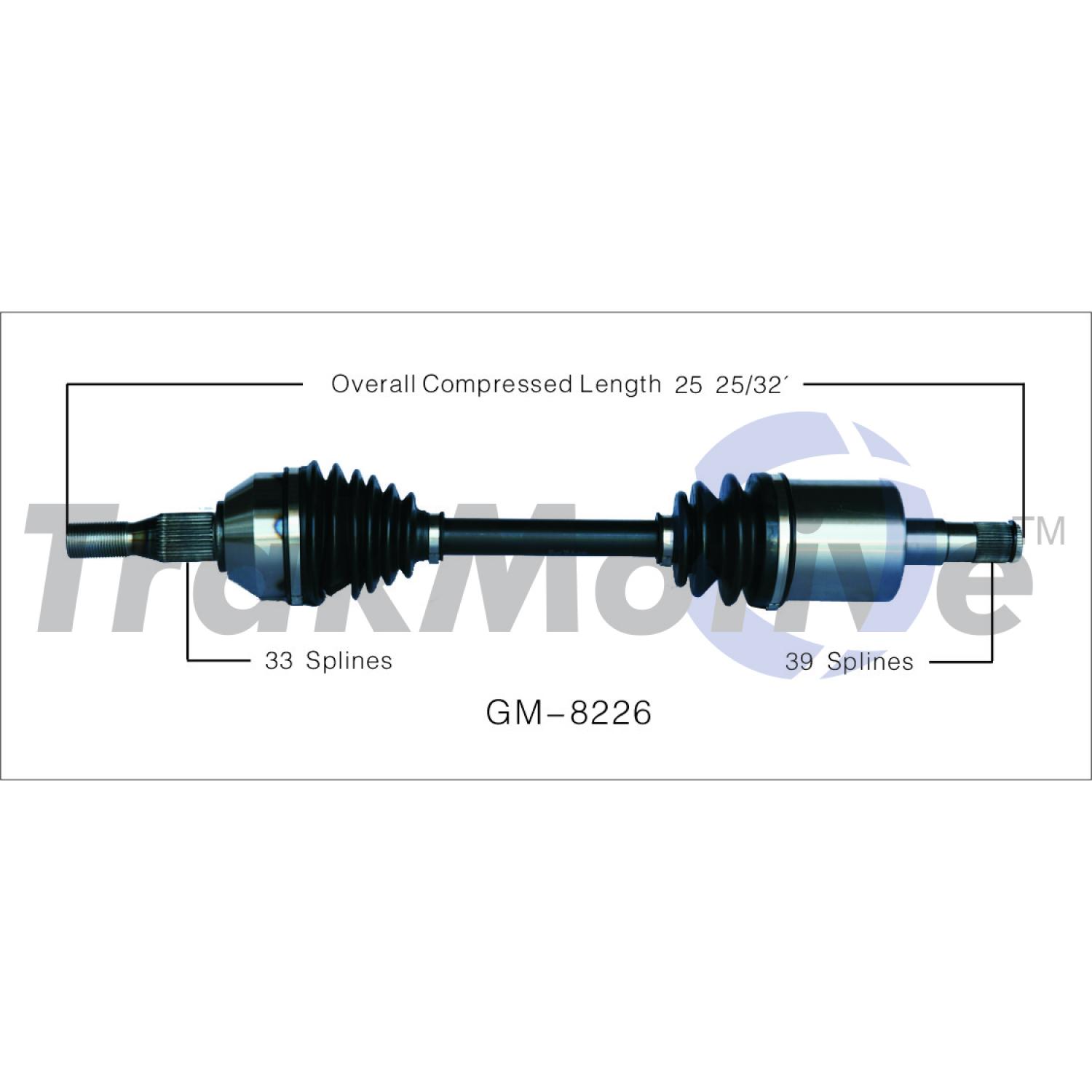 TrakMotive GM8226 - CV Axle Shaft TrakMotive GM8226 CV Axle Shaft product image 1 of 3