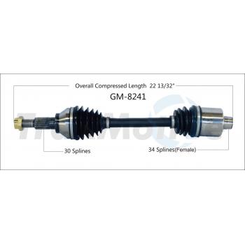 TrakMotive GM8241 CV Axle Shaft product image 1 of 3