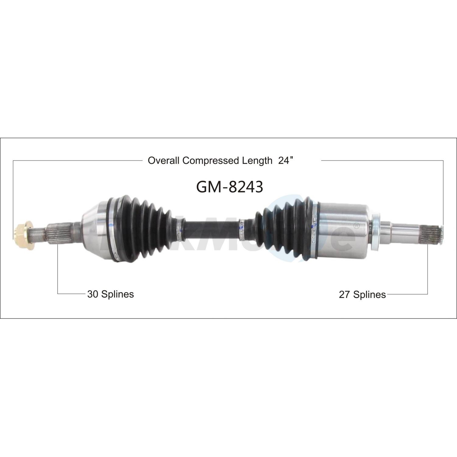 TrakMotive GM8243 - CV Axle Shaft TrakMotive GM8243 CV Axle Shaft product image 1 of 3