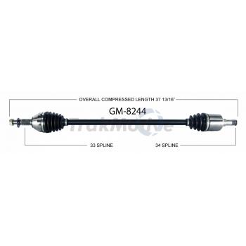 TrakMotive GM8244 CV Axle Shaft product image 1 of 3