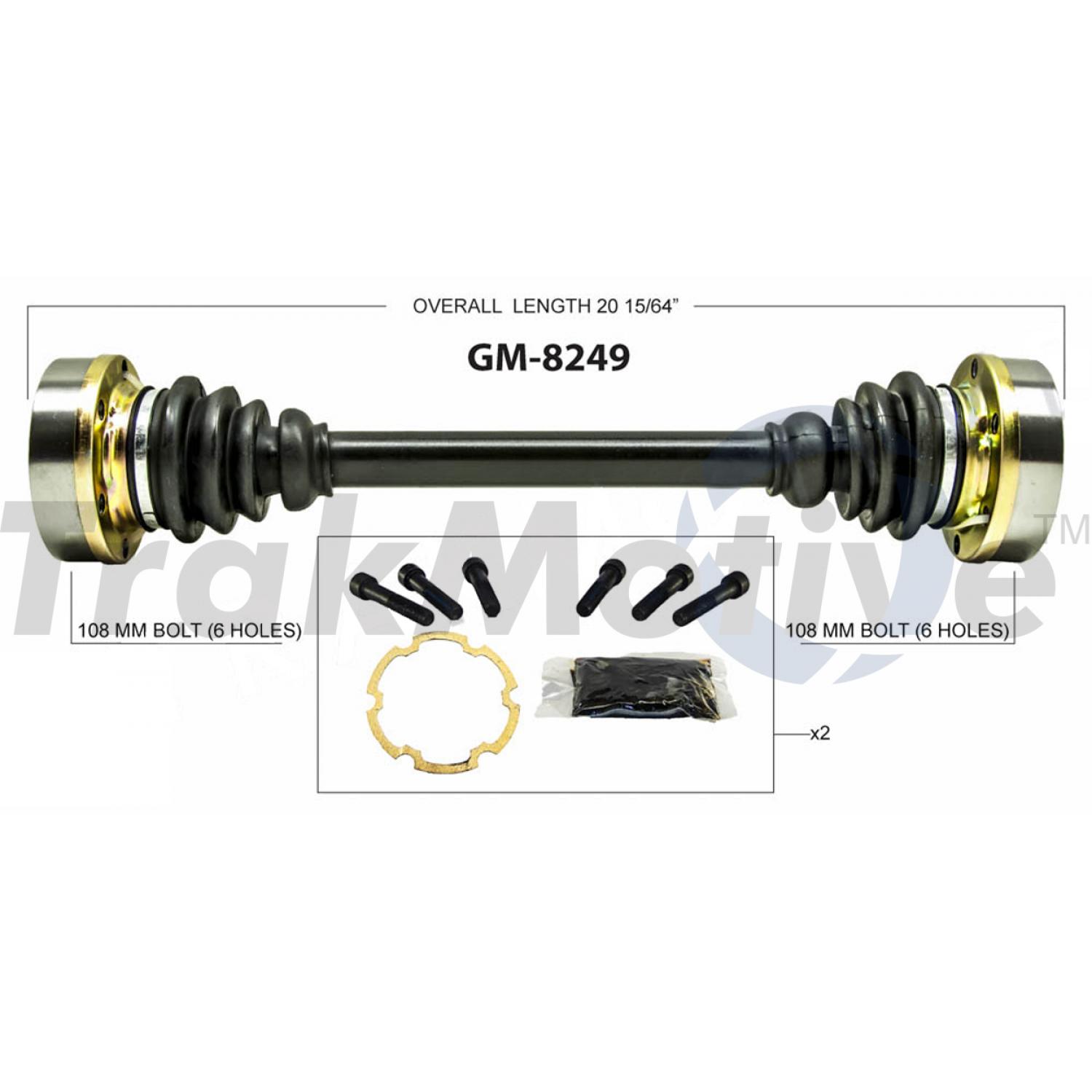 TrakMotive GM8249 - CV Axle Shaft TrakMotive GM8249 CV Axle Shaft product image 1 of 3
