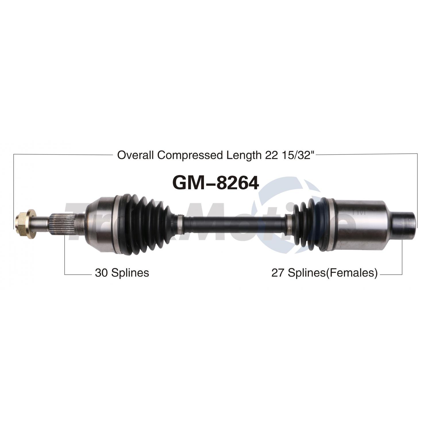 TrakMotive GM8264 - CV Axle Shaft TrakMotive GM8264 CV Axle Shaft product image 1 of 3