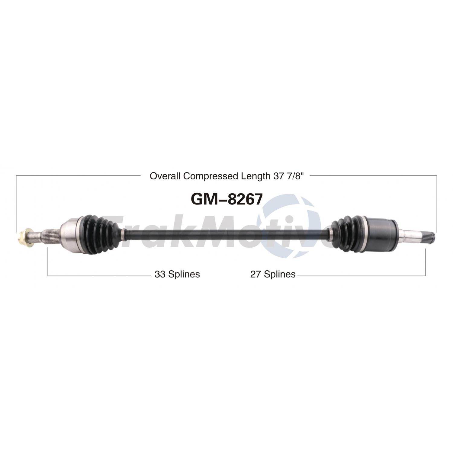 TrakMotive GM8267 - CV Axle Shaft TrakMotive GM8267 CV Axle Shaft product image 1 of 3