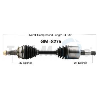 TrakMotive GM8275 CV Axle Shaft product image 1 of 3