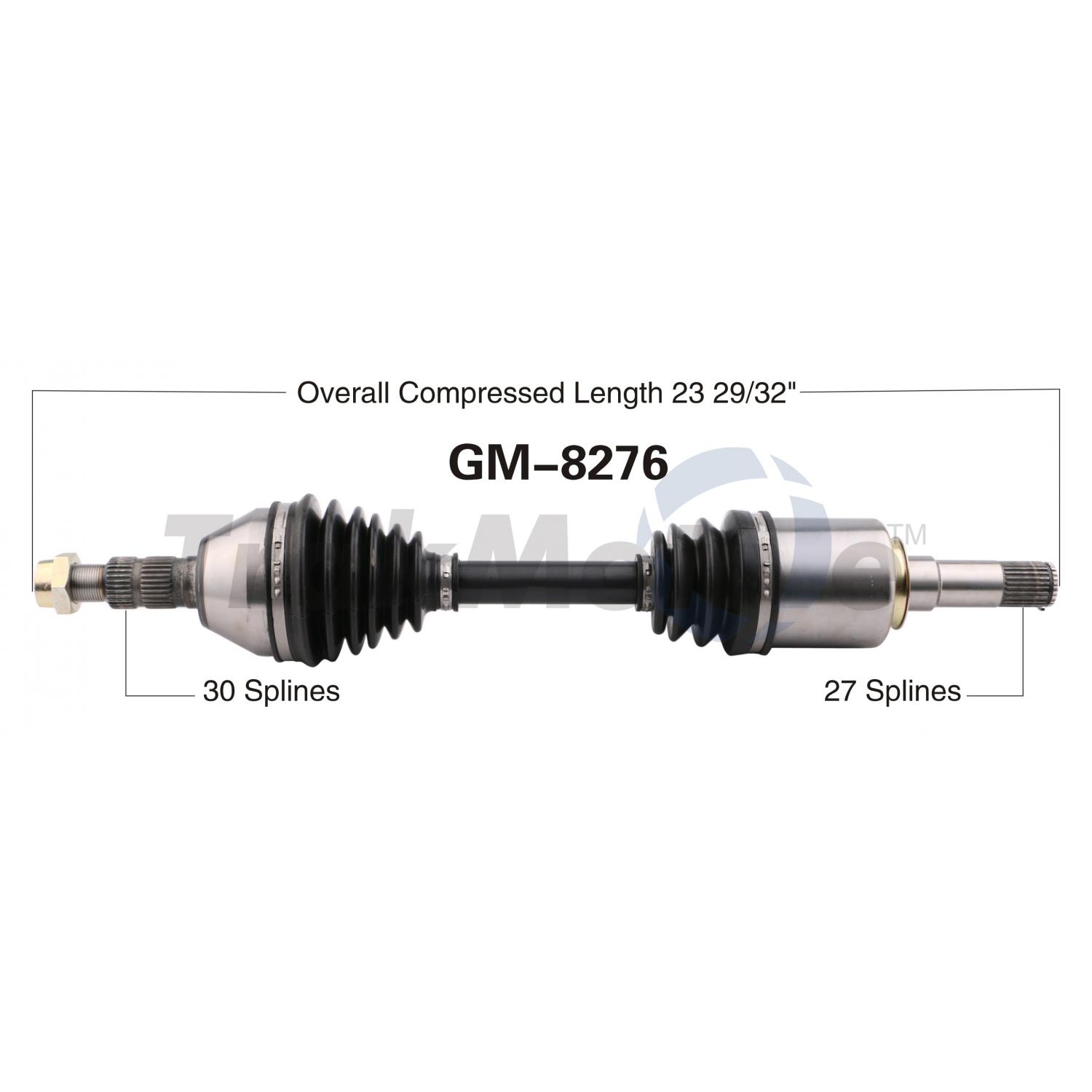 TrakMotive GM8276 - CV Axle Shaft TrakMotive GM8276 CV Axle Shaft product image 1 of 3