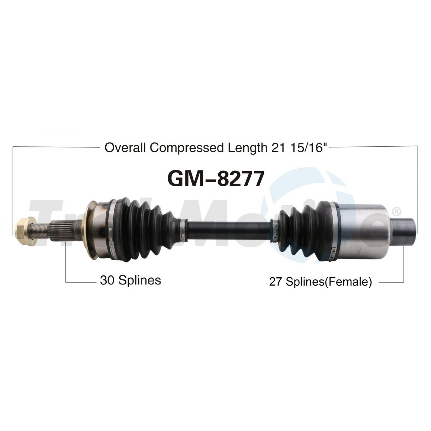 TrakMotive GM8277 - CV Axle Shaft TrakMotive GM8277 CV Axle Shaft product image 1 of 3