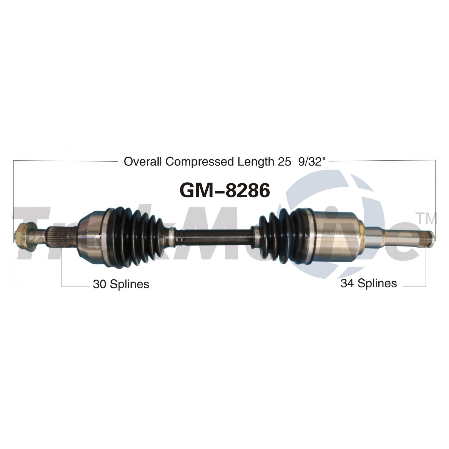 TrakMotive GM8286 - CV Axle Shaft TrakMotive GM8286 CV Axle Shaft product image 1 of 3