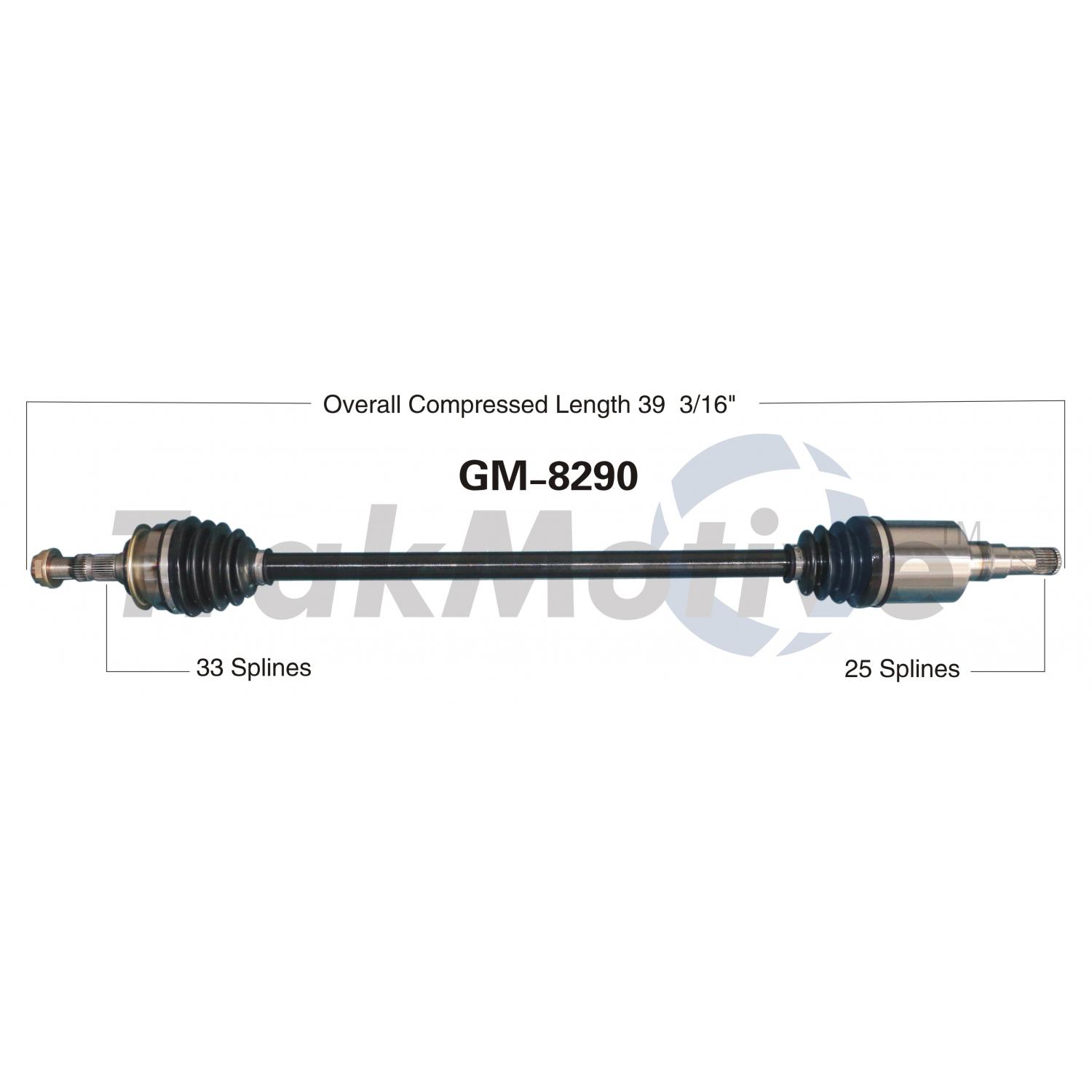 TrakMotive GM8290 - CV Axle Shaft TrakMotive GM8290 CV Axle Shaft product image 1 of 3