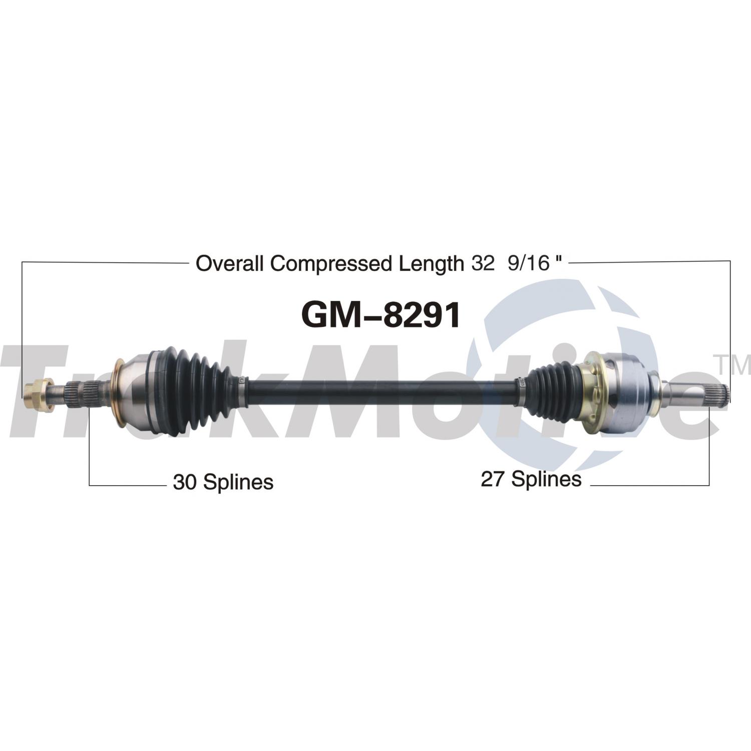 TrakMotive GM8291 - CV Axle Shaft TrakMotive GM8291 CV Axle Shaft product image 1 of 3
