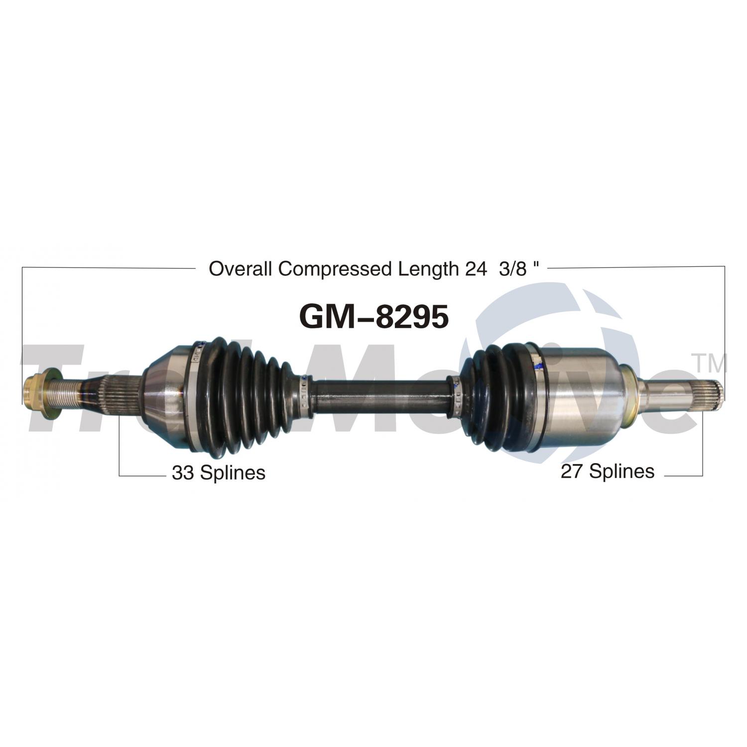 TrakMotive GM8295 - CV Axle Shaft TrakMotive GM8295 CV Axle Shaft product image 1 of 3