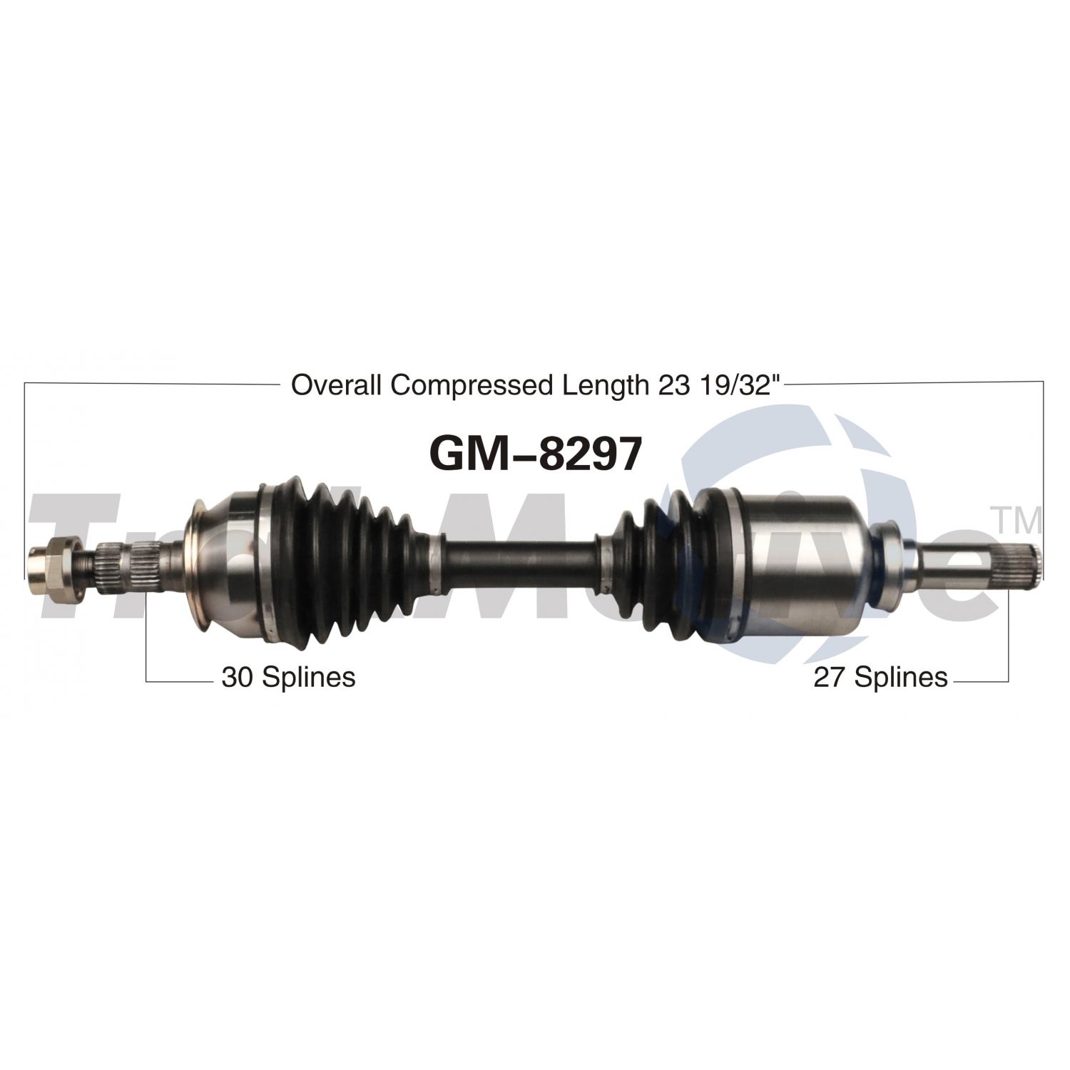TrakMotive GM8297 - CV Axle Shaft TrakMotive GM8297 CV Axle Shaft product image 1 of 3