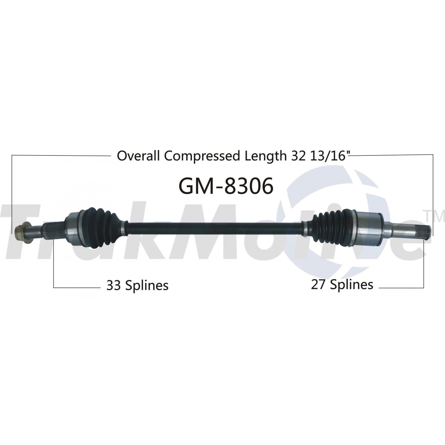 TrakMotive GM8306 - CV Axle Shaft TrakMotive GM8306 CV Axle Shaft product image 1 of 3