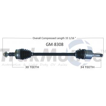 TrakMotive GM8308 CV Axle Shaft product image 1 of 3
