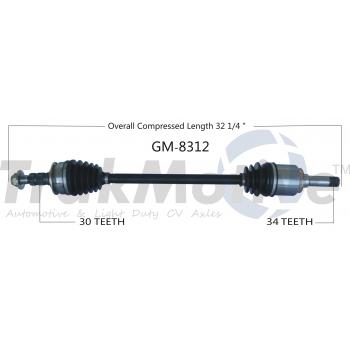 TrakMotive GM8312 - CV Axle Shaft TrakMotive GM8312 CV Axle Shaft product image 1 of 3