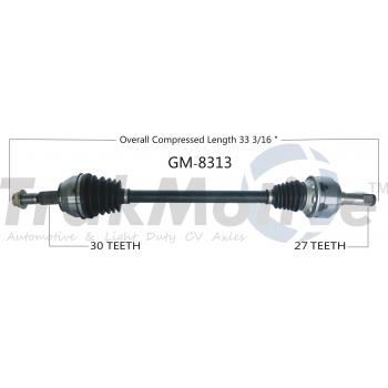 TrakMotive GM8313 CV Axle Shaft product image 1 of 3