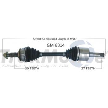 TrakMotive GM8314 - CV Axle Shaft TrakMotive GM8314 CV Axle Shaft product image 1 of 3