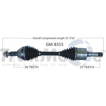 TrakMotive GM8315 - CV Axle Shaft TrakMotive GM8315 CV Axle Shaft product image 1 of 3