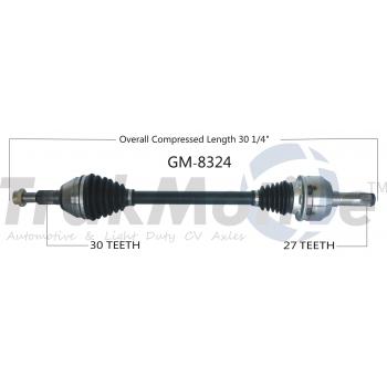 TrakMotive GM8324 CV Axle Shaft product image 1 of 3