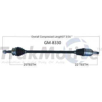 TrakMotive GM8330 CV Axle Shaft product image 1 of 3