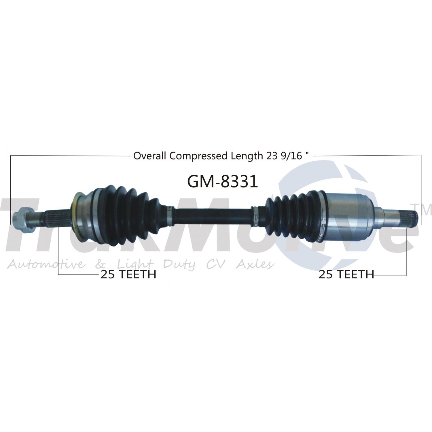 TrakMotive GM8331 - CV Axle Shaft TrakMotive GM8331 CV Axle Shaft product image 1 of 3