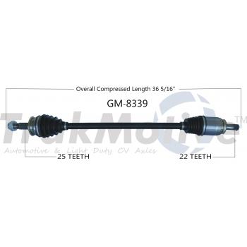 TrakMotive GM8339 CV Axle Shaft product image 1 of 3