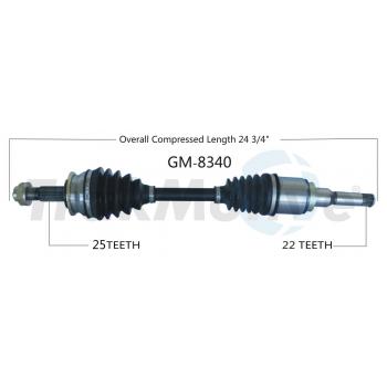 TrakMotive GM8340 CV Axle Shaft product image 1 of 3