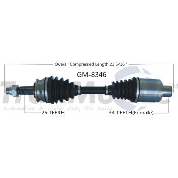 TrakMotive GM8346 CV Axle Shaft product image 1 of 3