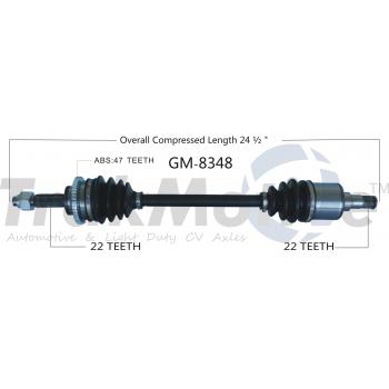 TrakMotive GM8348 CV Axle Shaft product image 1 of 3