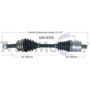 TrakMotive GM8350 CV Axle Shaft product image 1 of 3