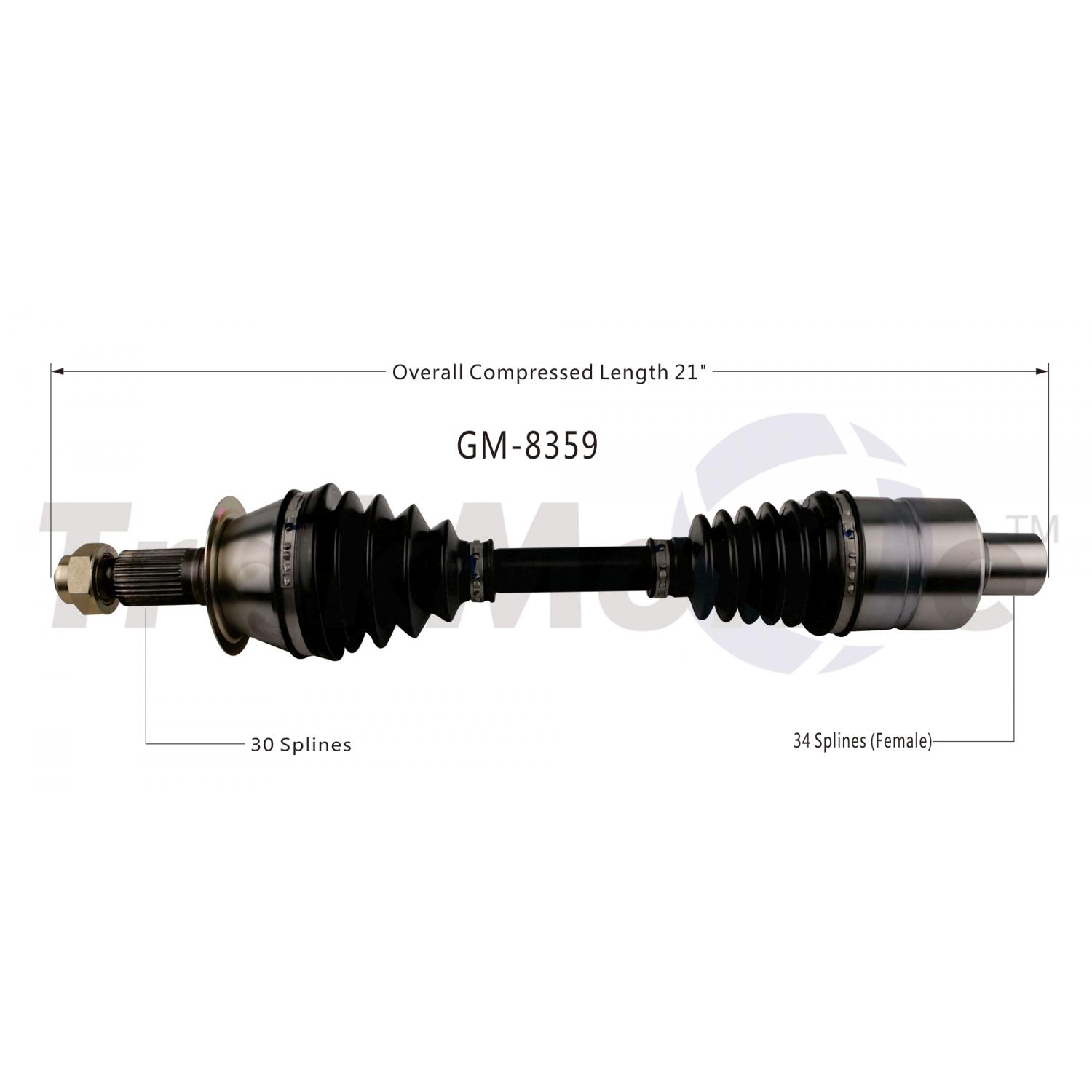 TrakMotive GM8359 - CV Axle Shaft TrakMotive GM8359 CV Axle Shaft product image 1 of 3