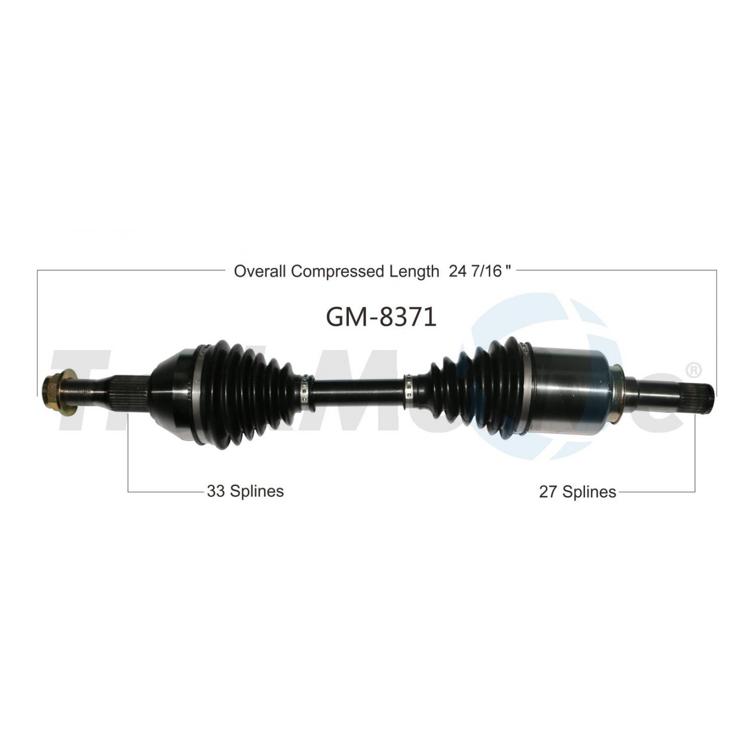 TrakMotive GM8371 - CV Axle Shaft TrakMotive GM8371 CV Axle Shaft product image 1 of 3
