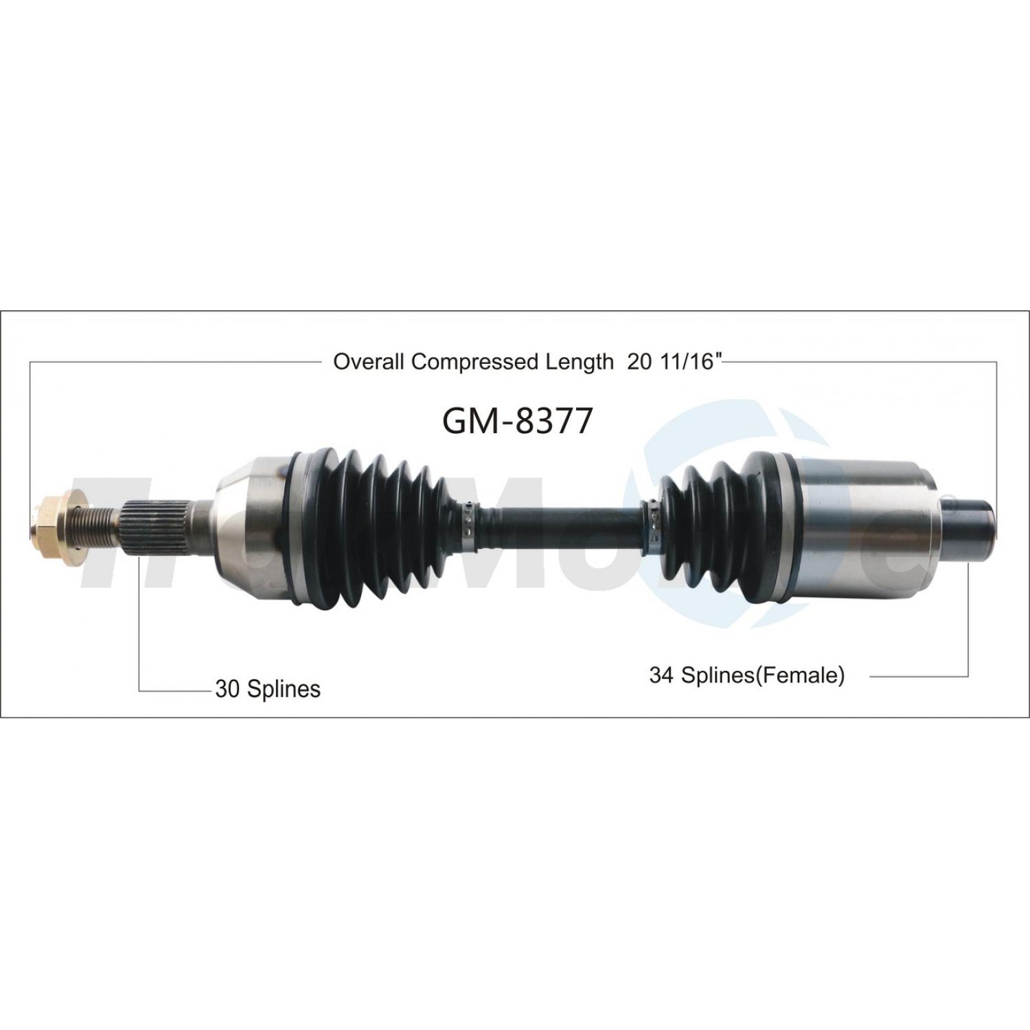 TrakMotive GM8377 - CV Axle Shaft TrakMotive GM8377 CV Axle Shaft product image 1 of 3