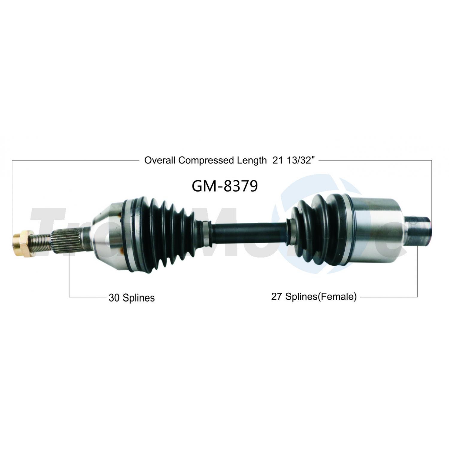 TrakMotive GM8379 - CV Axle Shaft TrakMotive GM8379 CV Axle Shaft product image 1 of 3