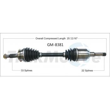 TrakMotive GM8381 - CV Axle Shaft TrakMotive GM8381 CV Axle Shaft product image 1 of 3