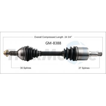 TrakMotive GM8388 CV Axle Shaft product image 1 of 3
