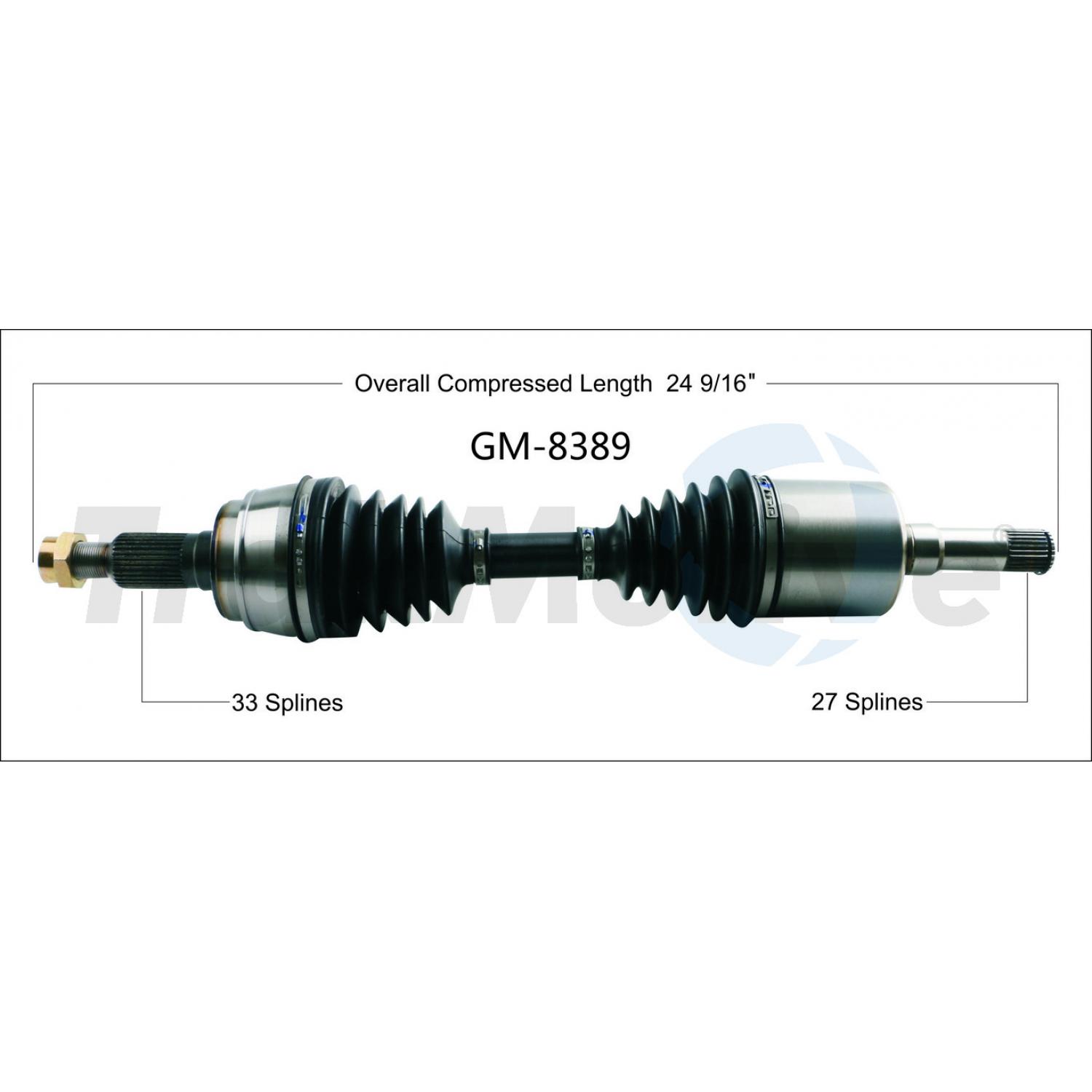 TrakMotive GM8389 - CV Axle Shaft TrakMotive GM8389 CV Axle Shaft product image 1 of 3