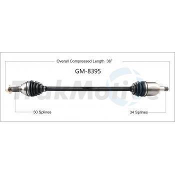 TrakMotive GM8395 CV Axle Shaft product image 1 of 3