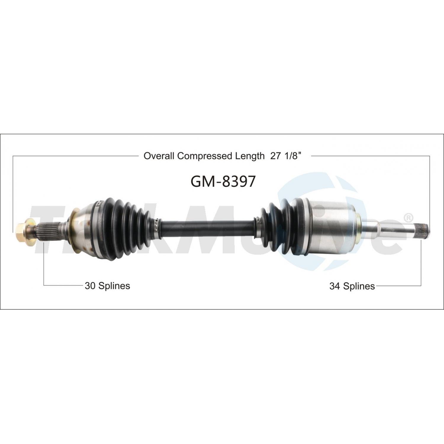 TrakMotive GM8397 - CV Axle Shaft TrakMotive GM8397 CV Axle Shaft product image 1 of 3