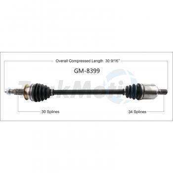 TrakMotive GM8399 CV Axle Shaft product image 1 of 3