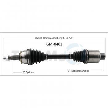 TrakMotive GM8401 CV Axle Shaft product image 1 of 3