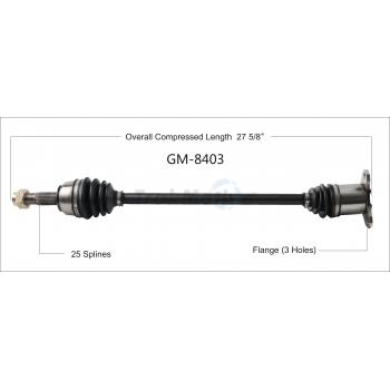 TrakMotive GM8403 CV Axle Shaft product image 1 of 3