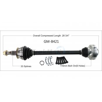 TrakMotive GM8421 - CV Axle Shaft TrakMotive GM8421 CV Axle Shaft product image 1 of 3