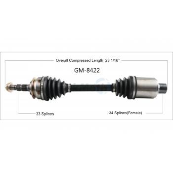 TrakMotive GM8422 CV Axle Shaft product image 1 of 3