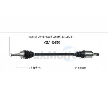 TrakMotive GM8439 CV Axle Shaft product image 1 of 3