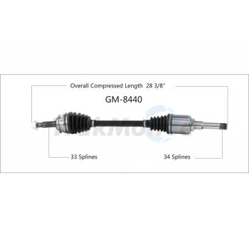 TrakMotive GM8440 - CV Axle Shaft TrakMotive GM8440 CV Axle Shaft product image 1 of 3
