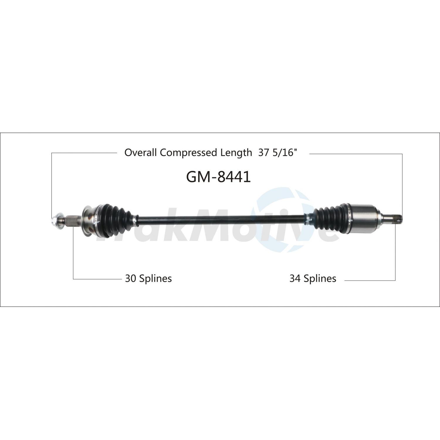 TrakMotive GM8441 CV Axle Shaft product image 1 of 3