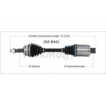 TrakMotive GM8442 CV Axle Shaft product image 1 of 3
