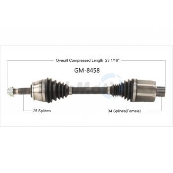 TrakMotive GM8458 CV Axle Shaft product image 1 of 3