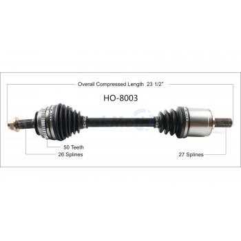 TrakMotive HO8003 - CV Axle Shaft TrakMotive HO8003 CV Axle Shaft product image 1 of 3