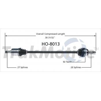 TrakMotive HO8013 - CV Axle Shaft TrakMotive HO8013 CV Axle Shaft product image 1 of 3